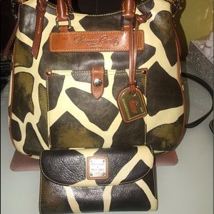 Dooney & Bourke Giraffe Print purse and wallet